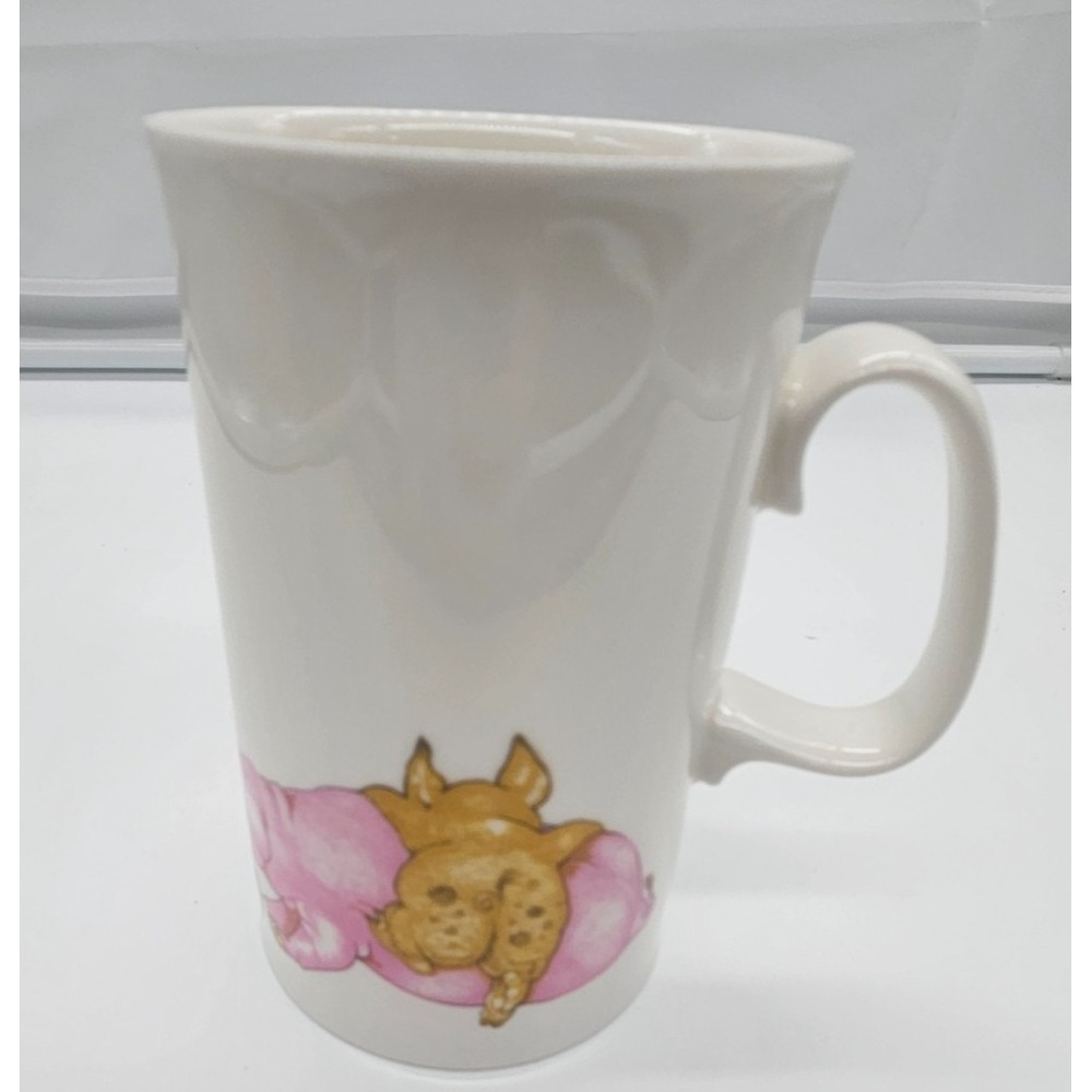 Cute Pig Family Mug White Porcelain Coffee Tea Cup Adorable Farm Animal Design - Picture 8 of 14